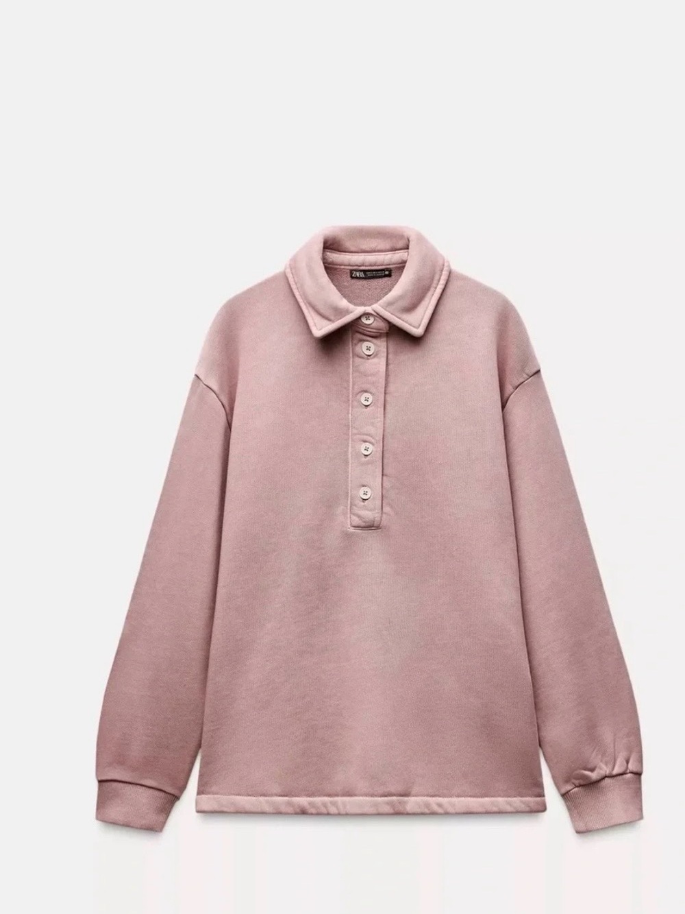 Zara sweatshirt polo pink